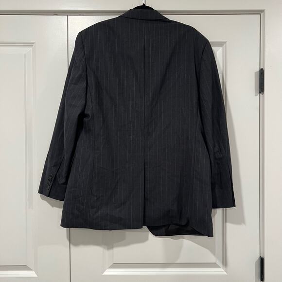 Brooks Brothers 346 Men's Sports Jacket Wool Grey Pinstripe Size‎ 42R - Picture 5 of 11